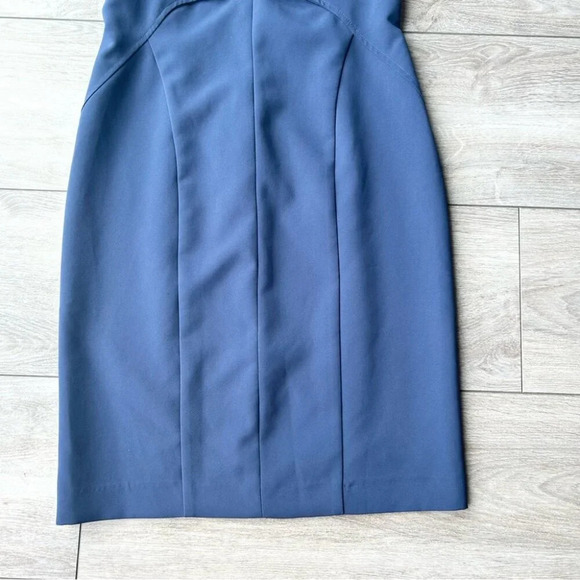 EDAS Navy Sleeveless Shift Dress Made in Italy - Picture 6 of 13